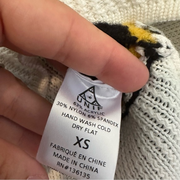 Unif x Urban Outfitters Striped Layered Look Sweater New Womens XS - Picture 7 of 8